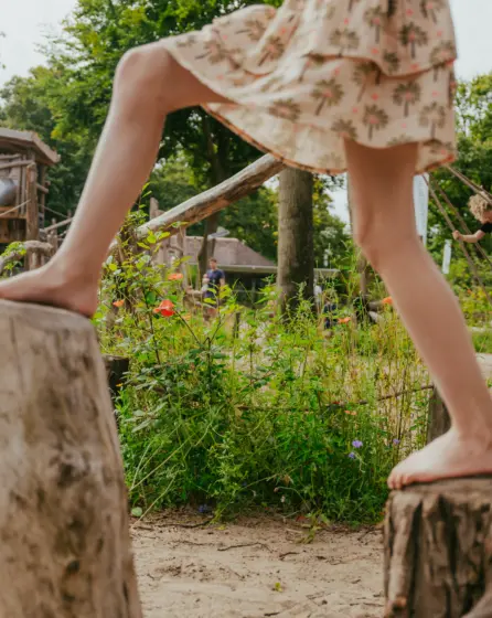 Spelen in de grote speeltuin
