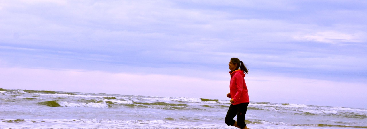 jogging beach woman sea sport